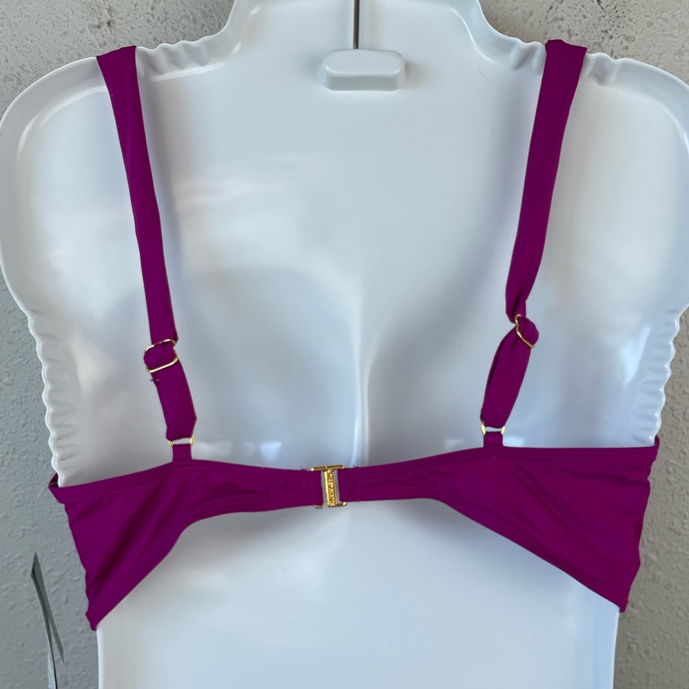 NWT Lauren Ralph Lauren Bikini Top Size 10 - Picture 2 of 4